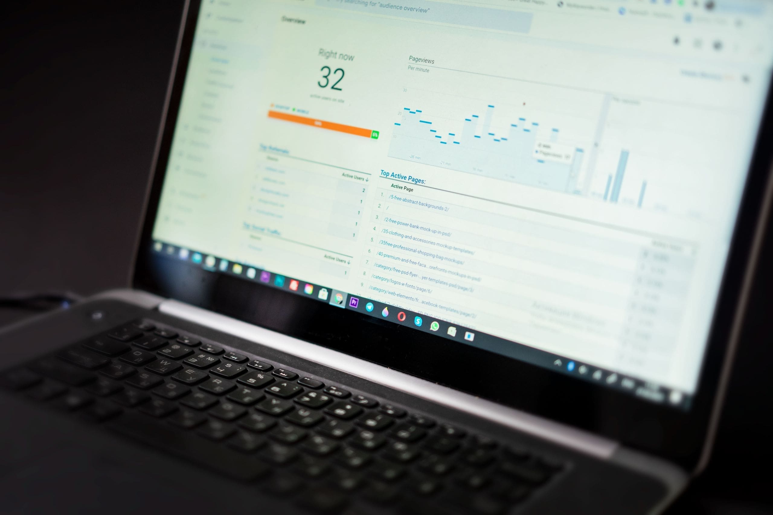 Marketing agency team reviewing AI search visibility data and generative engine optimization strategy on digital analytics displays
